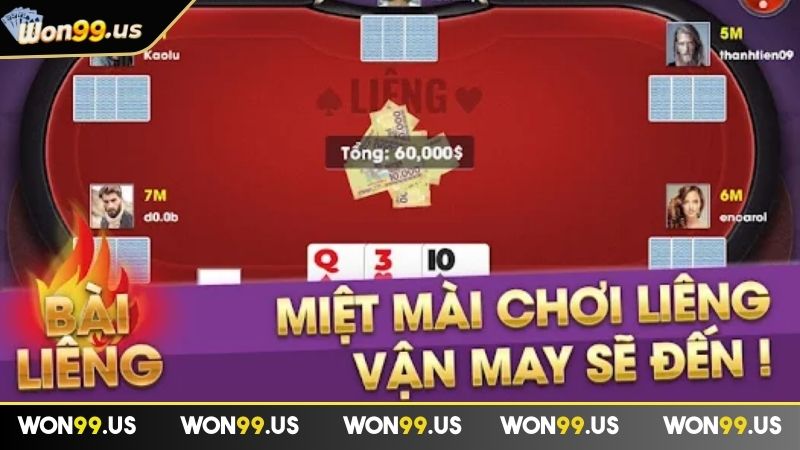 Giới thiệu về game bài Liêng WON99