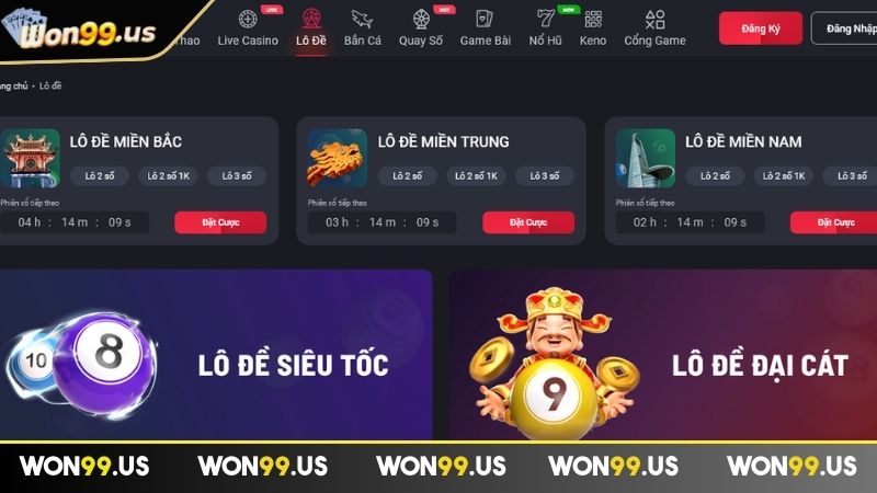 Khái quát sảnh Lô Đề WON99